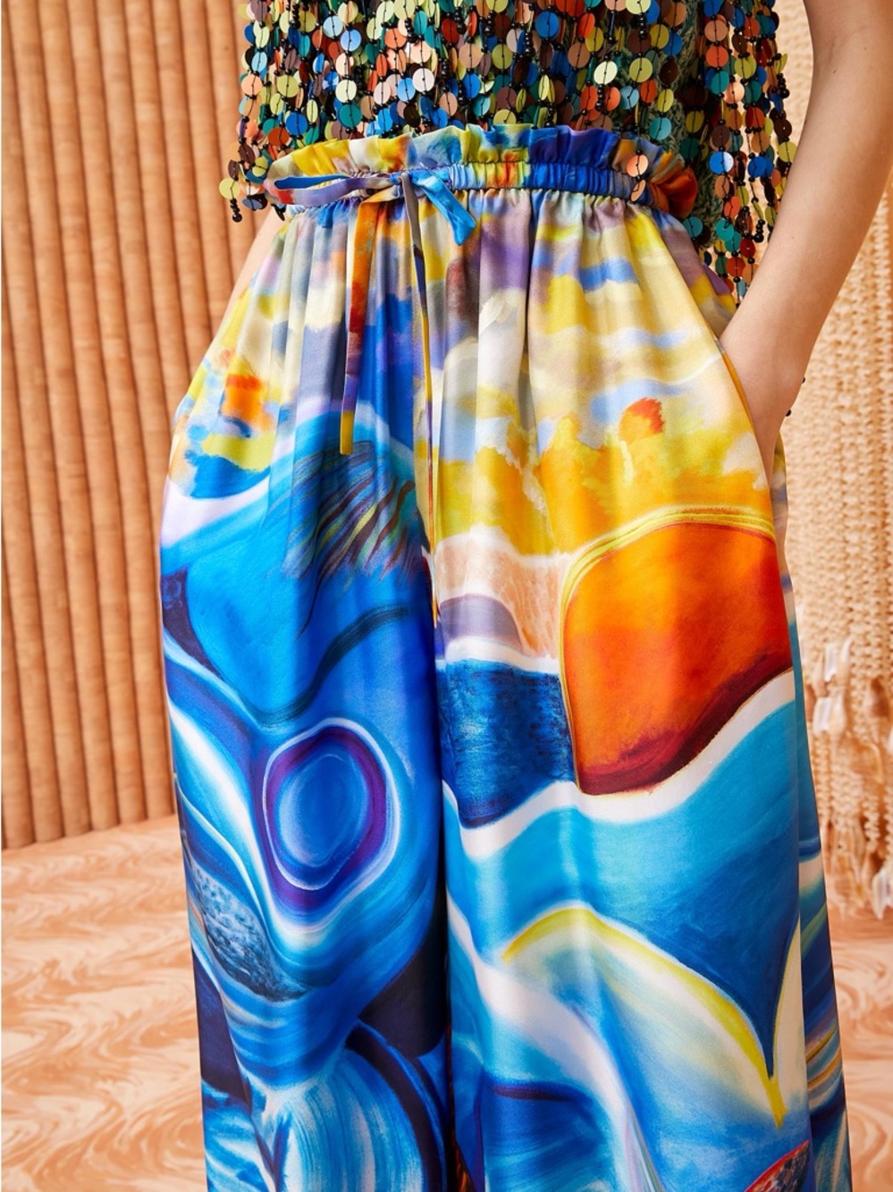 Ulla Johnson Sawyer Pant Tuck Silk Wide Leg XXS NWT $650 - Picture 3 of 12